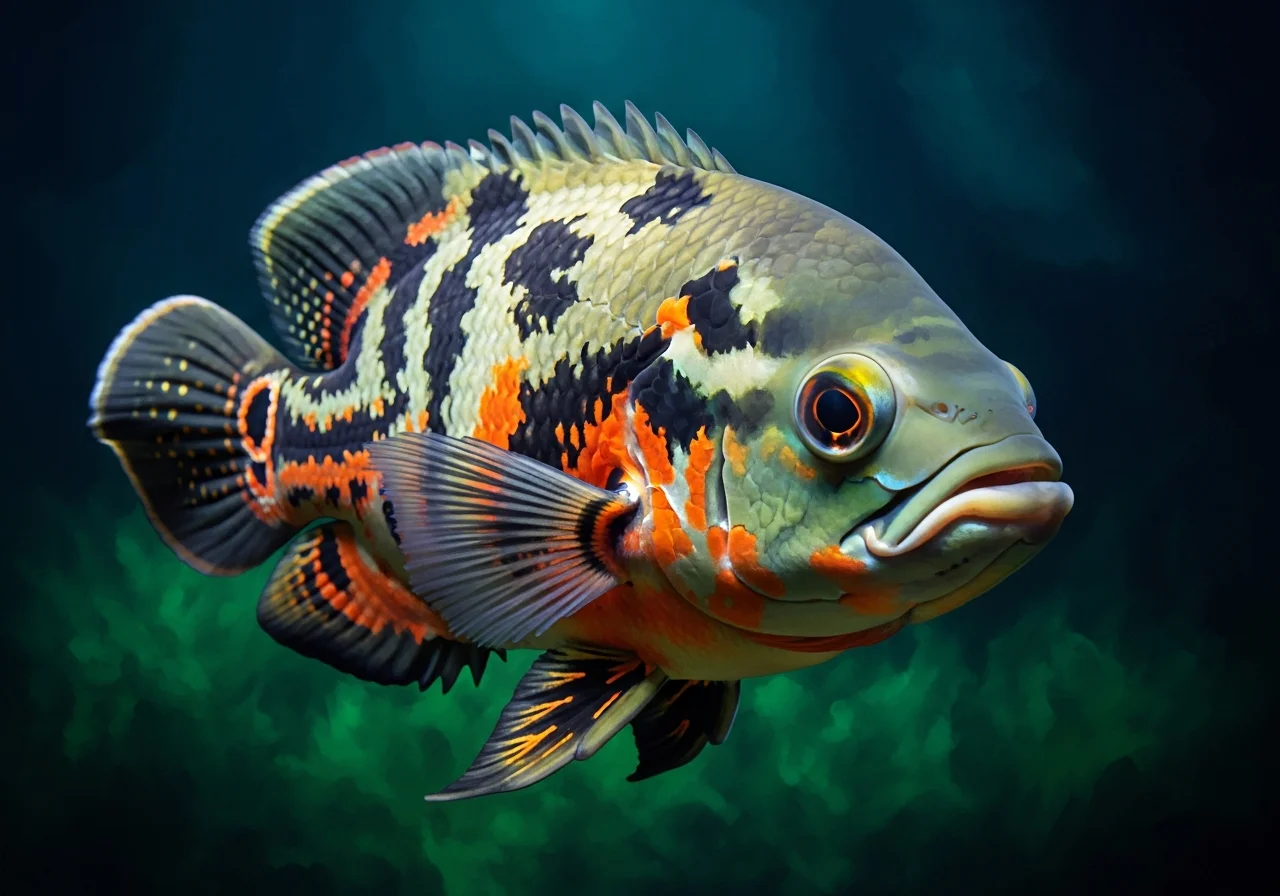 Ozelot-Buntbarsch (Astronotus ocellatus)