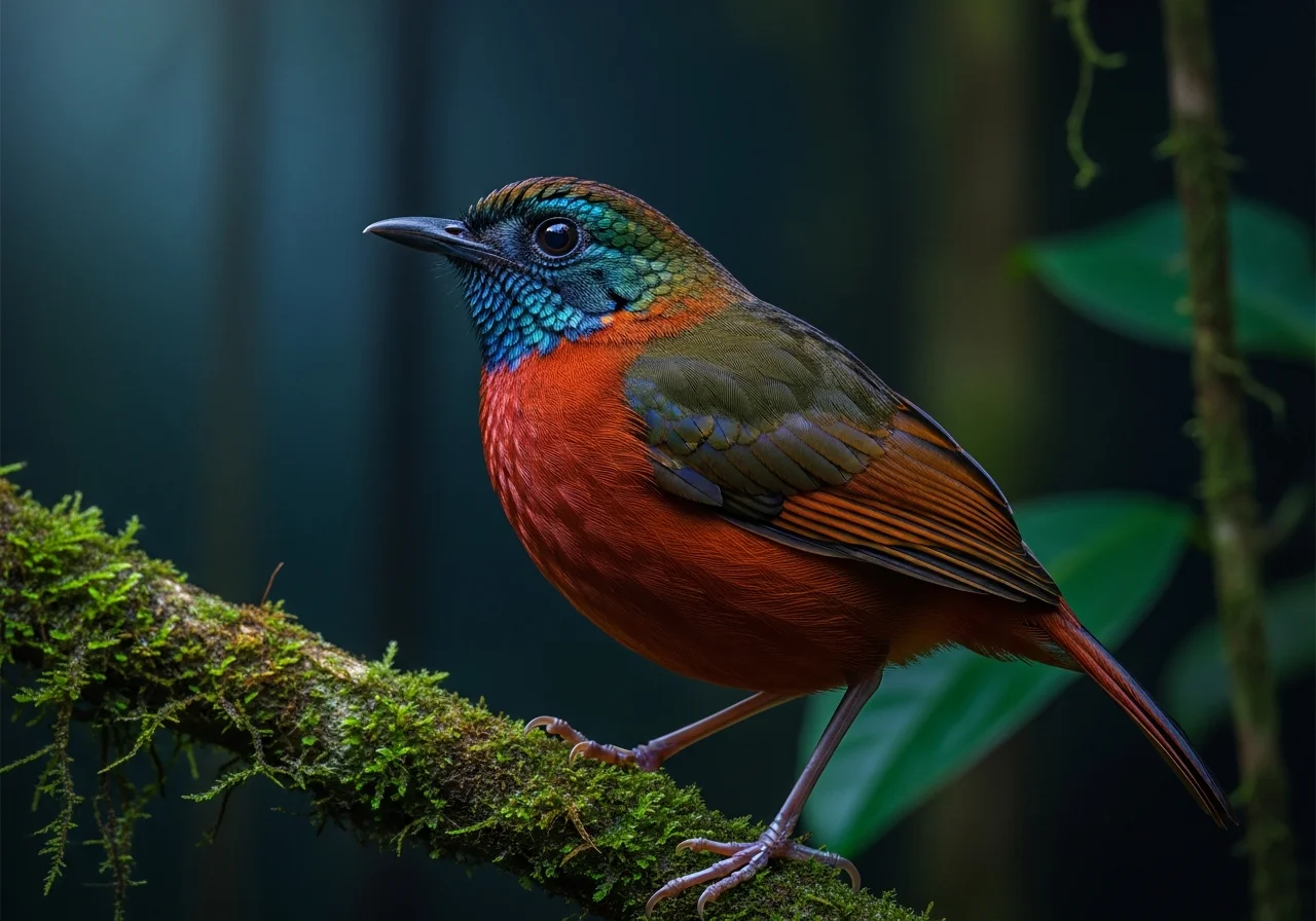 Peruanische Ameisenpitta (Ocreatus peruanus)