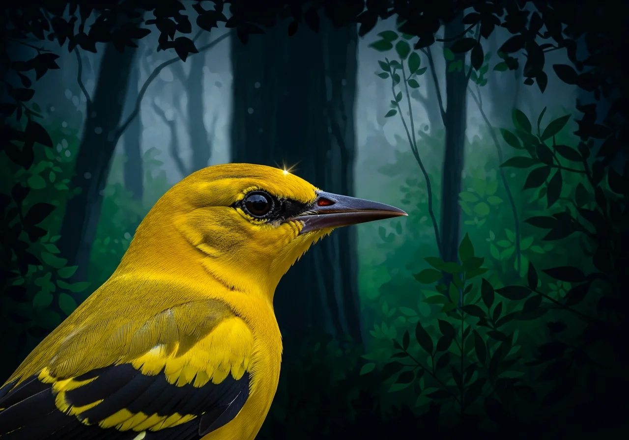 Pirol (oriolus oriolus)
