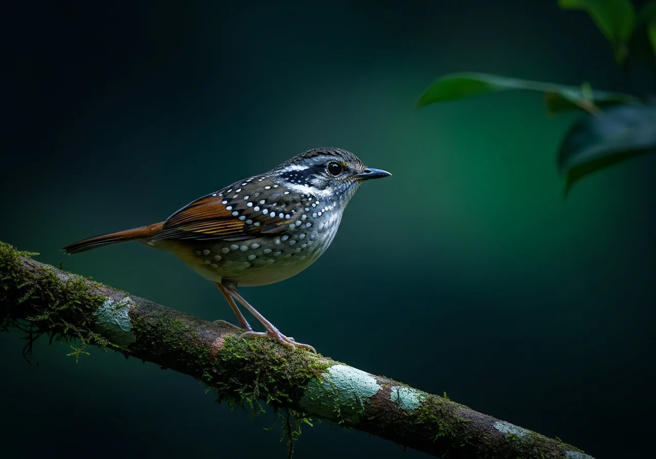Punktierte Ameisenpitta (Hylophylax punctulatus)