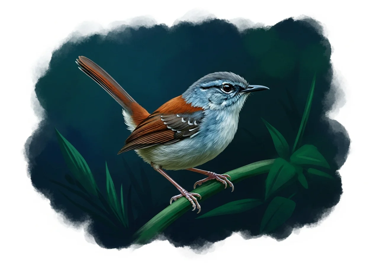 Rostbauch-Ameisenwürger (Myrmeciza ferruginea)