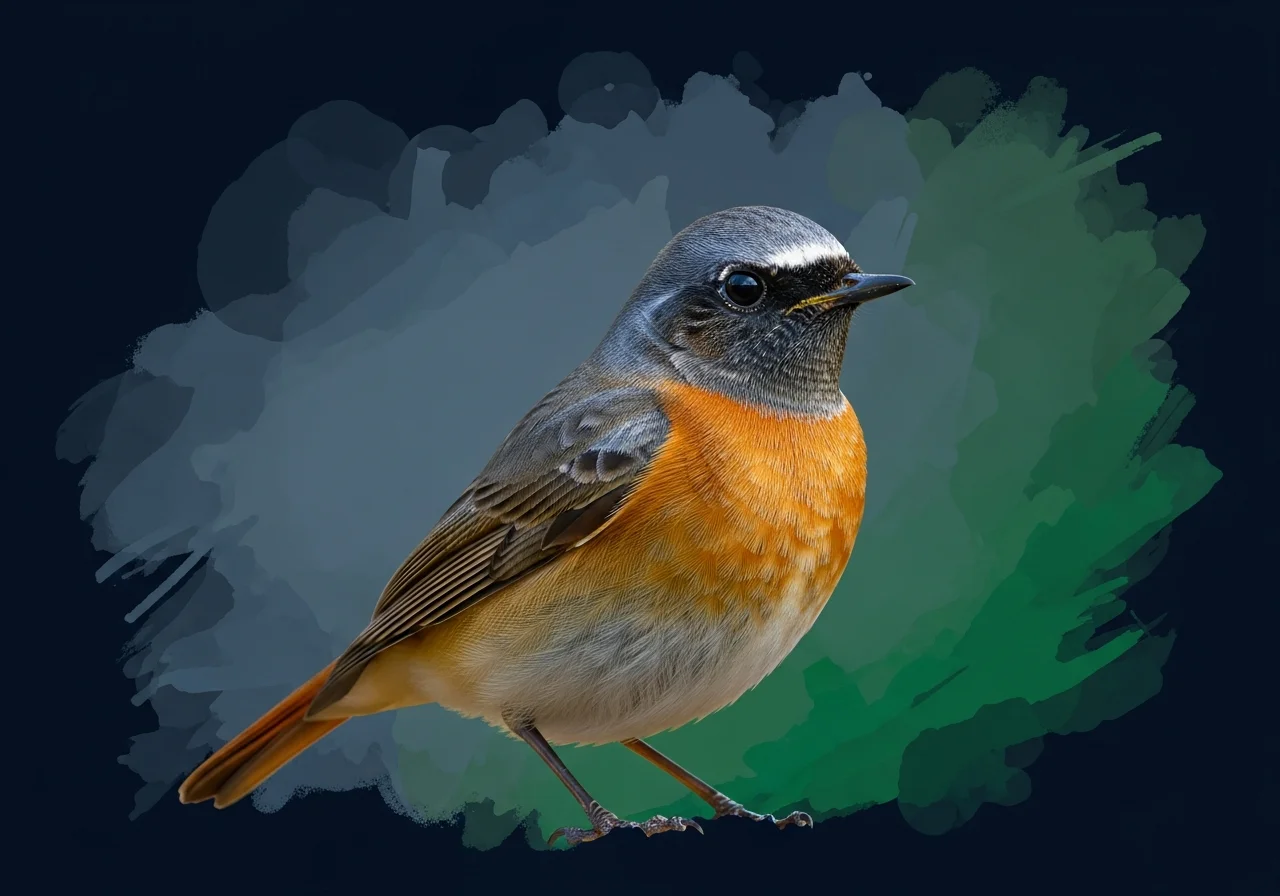 Rostbürzel-Drossel (Tarsiger hyperythrus)