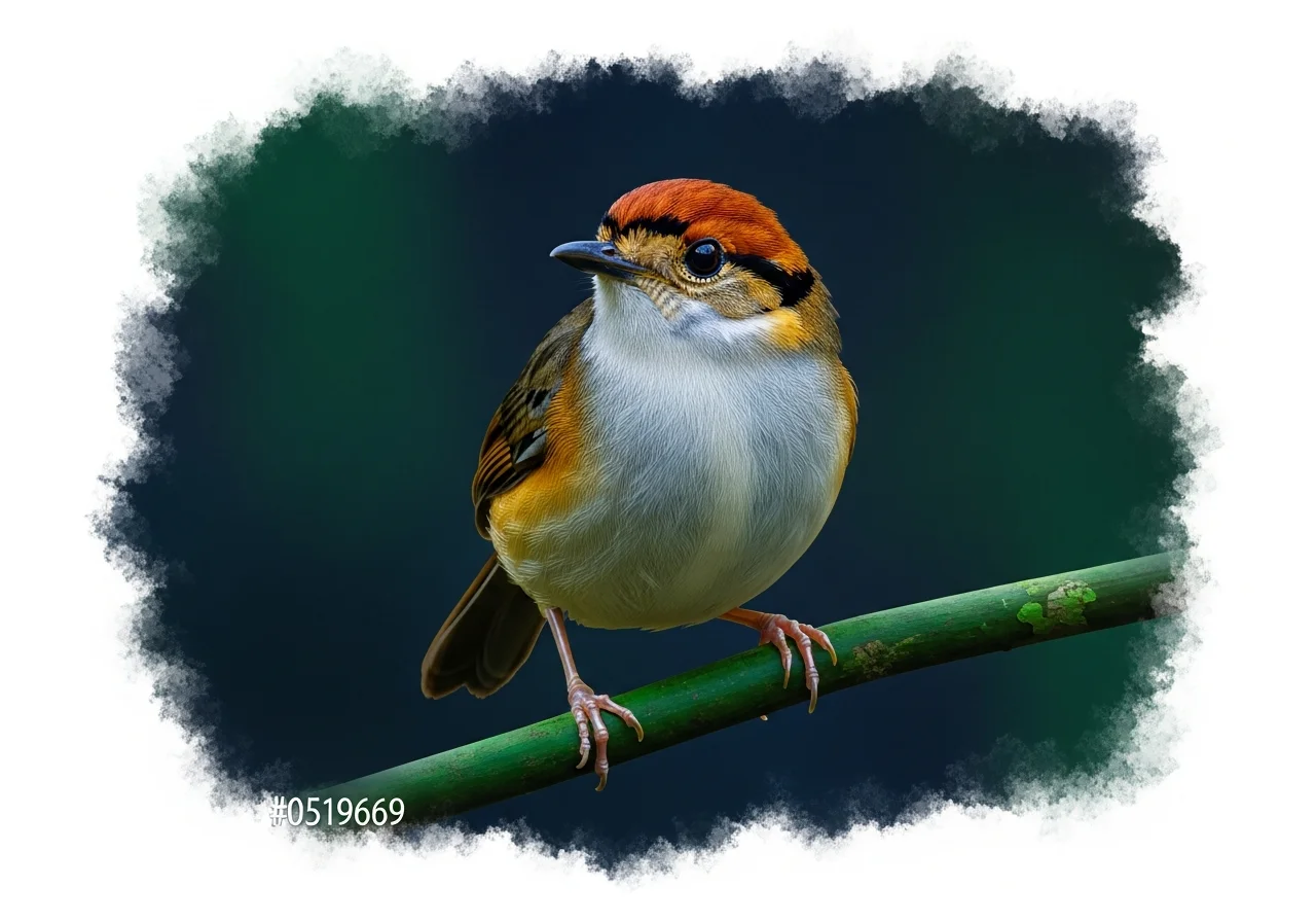 Rostkappen-Ameisenpitta (Grallaria ruficapilla)