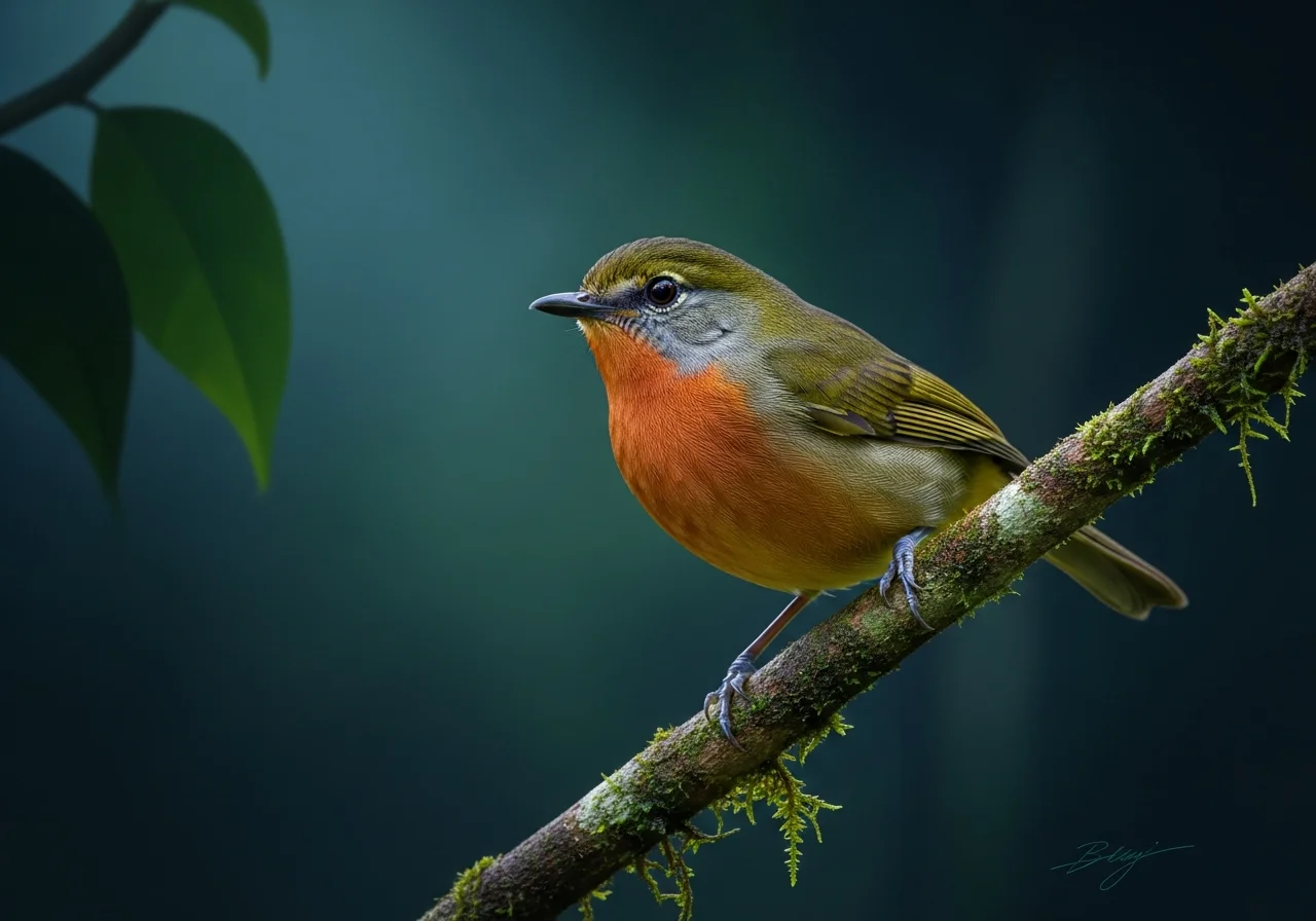 Rotbauch-Tyrann (Mionectes rufiventris)