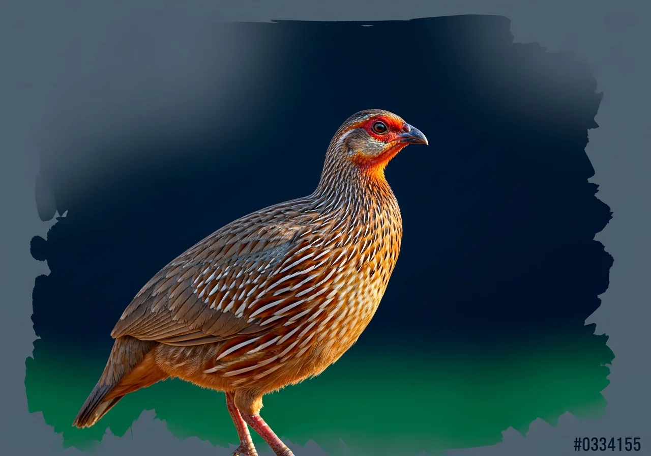 Rotchnabelfrankolin (Pternistis adspersus)