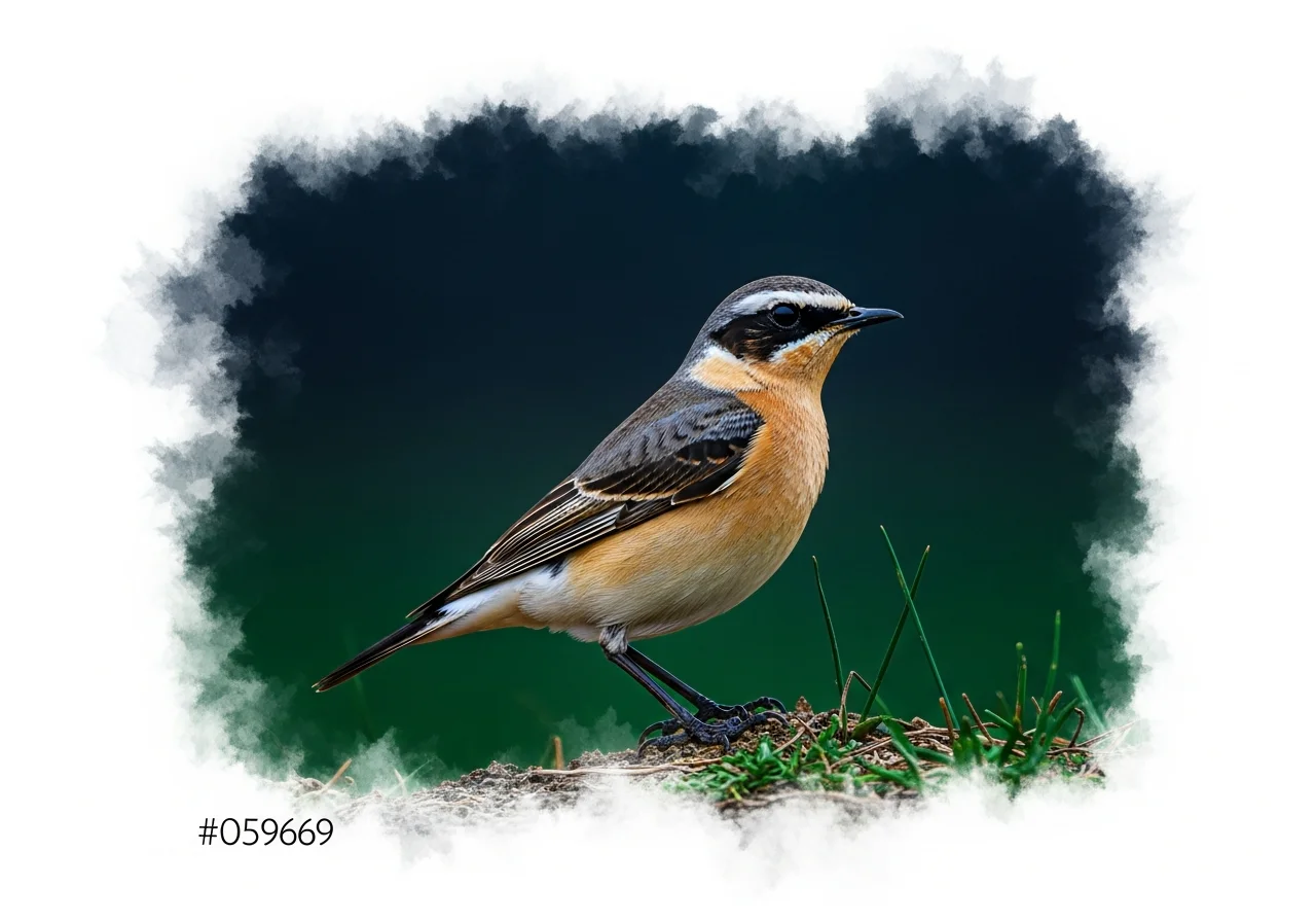 Rotgesicht-Steinschmätzer (oenanthe moesta)