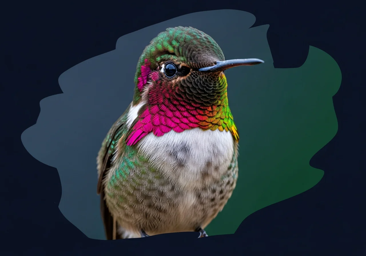 Rotkehl-Schattenkolibri (Phaethornis ruber)