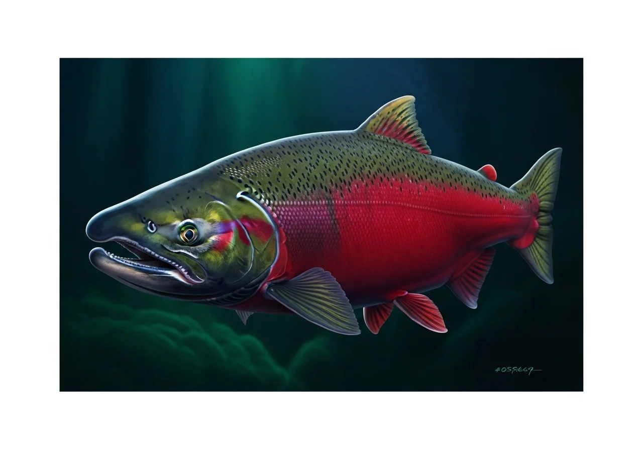 Rotlachs (Oncorhynchus nerka)