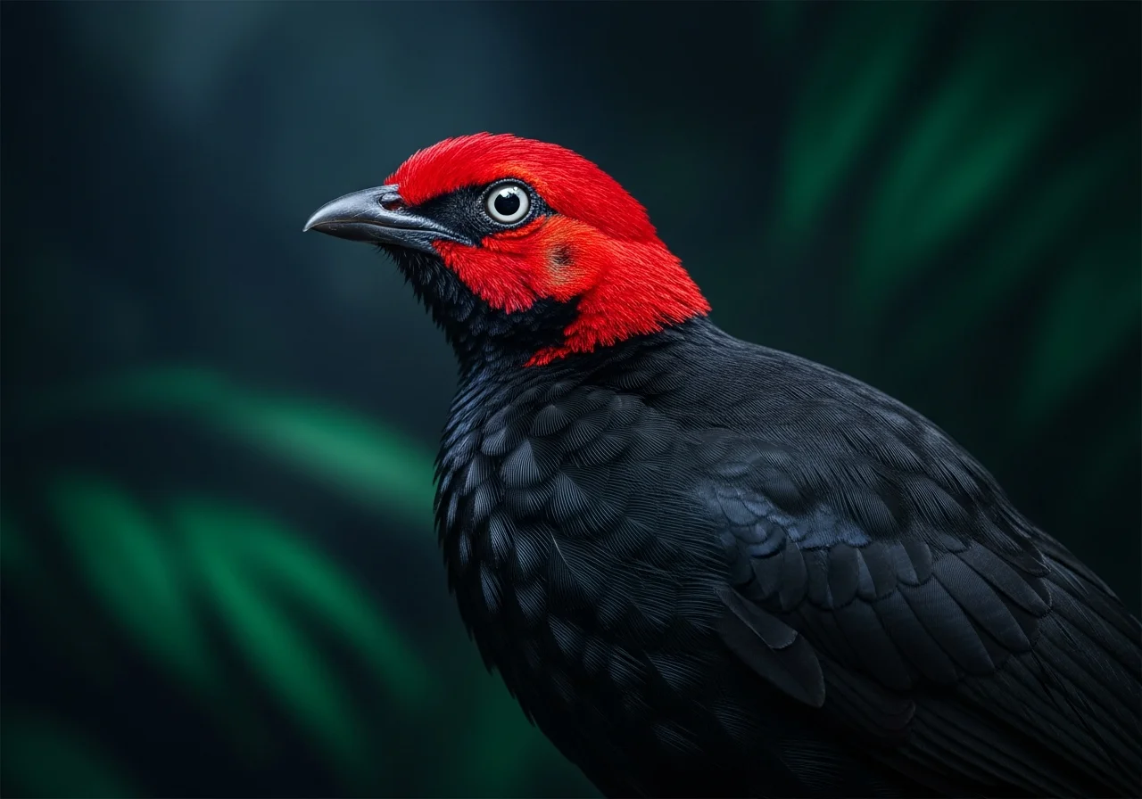 Rotnacken-Malimbe (Malimbus rubricollis)