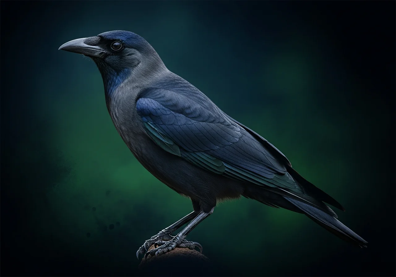 Schlank-Schnabel Krähe (Corvus)