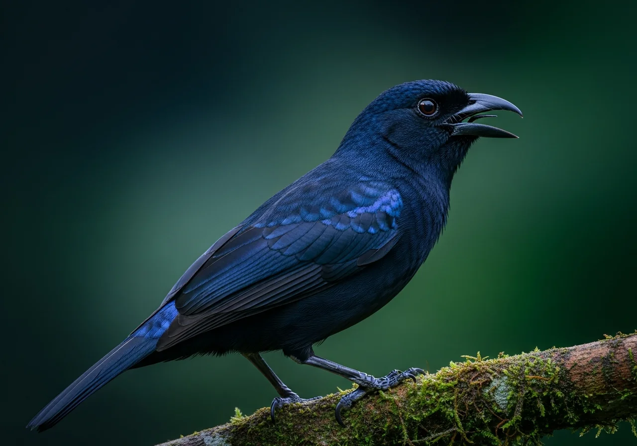 Schwarz-Breitschnabel (Pachyramphus niger)
