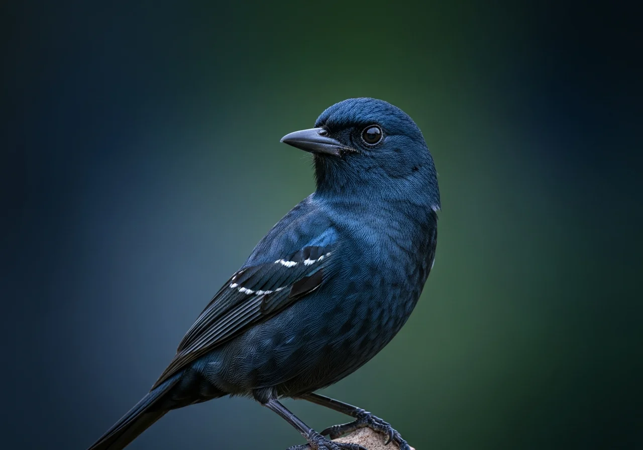 Schwarzbauch-Fliegenschnäpper (Rubigula gularis)