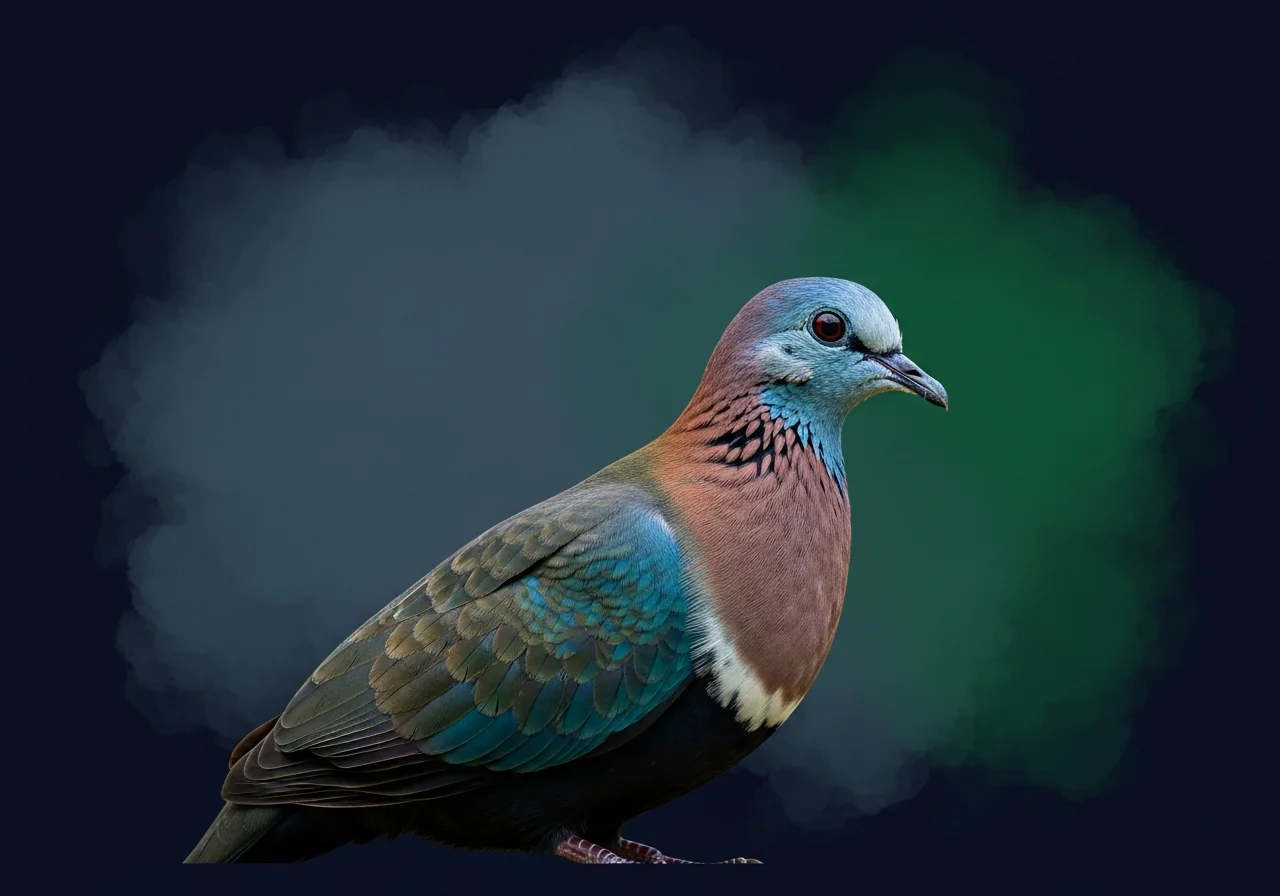 Schwarzbauch-Fruchttaube (Ptilinopus gularis)
