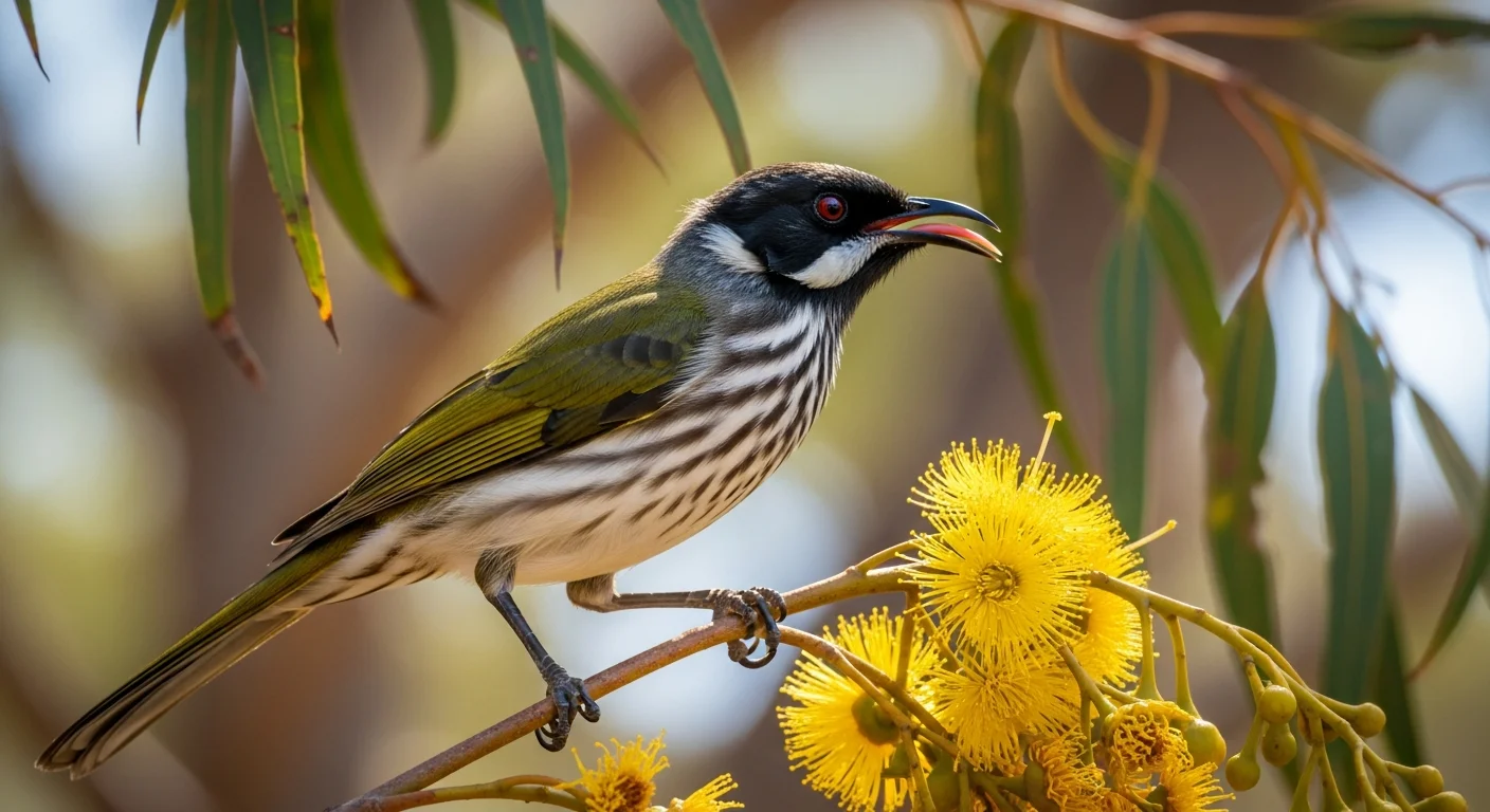 Schwarzgesicht-Honigfresser (Melithreptus affinis)