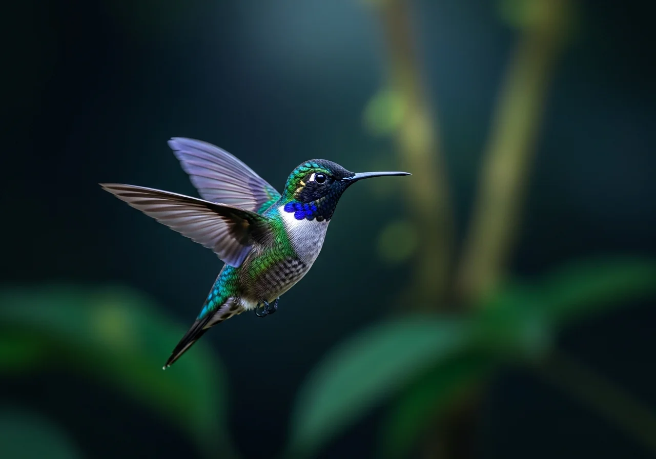 Schwarzkehl-Brillantkolibri (Inezia tenuirostris)