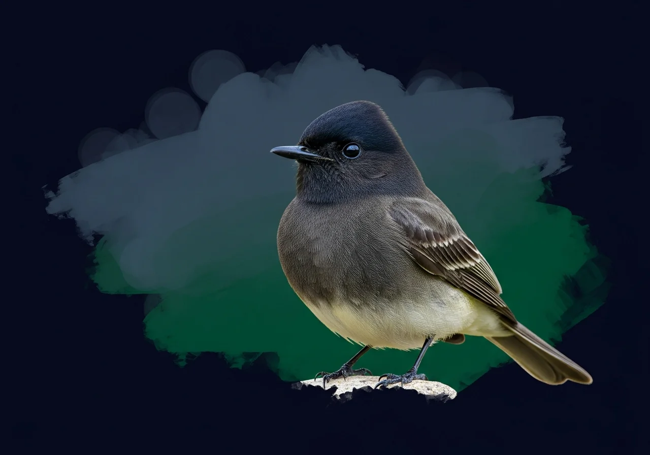 Schwarzphoebe (Sayornis nigricans)