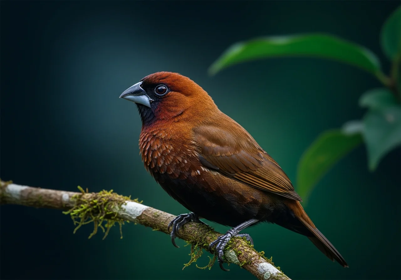 Schwarzscheitel-Bronzemännchen (Lonchura atricapilla)