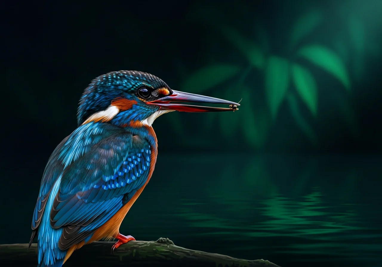 Streifenfischer (Halcyon chelicuti)
