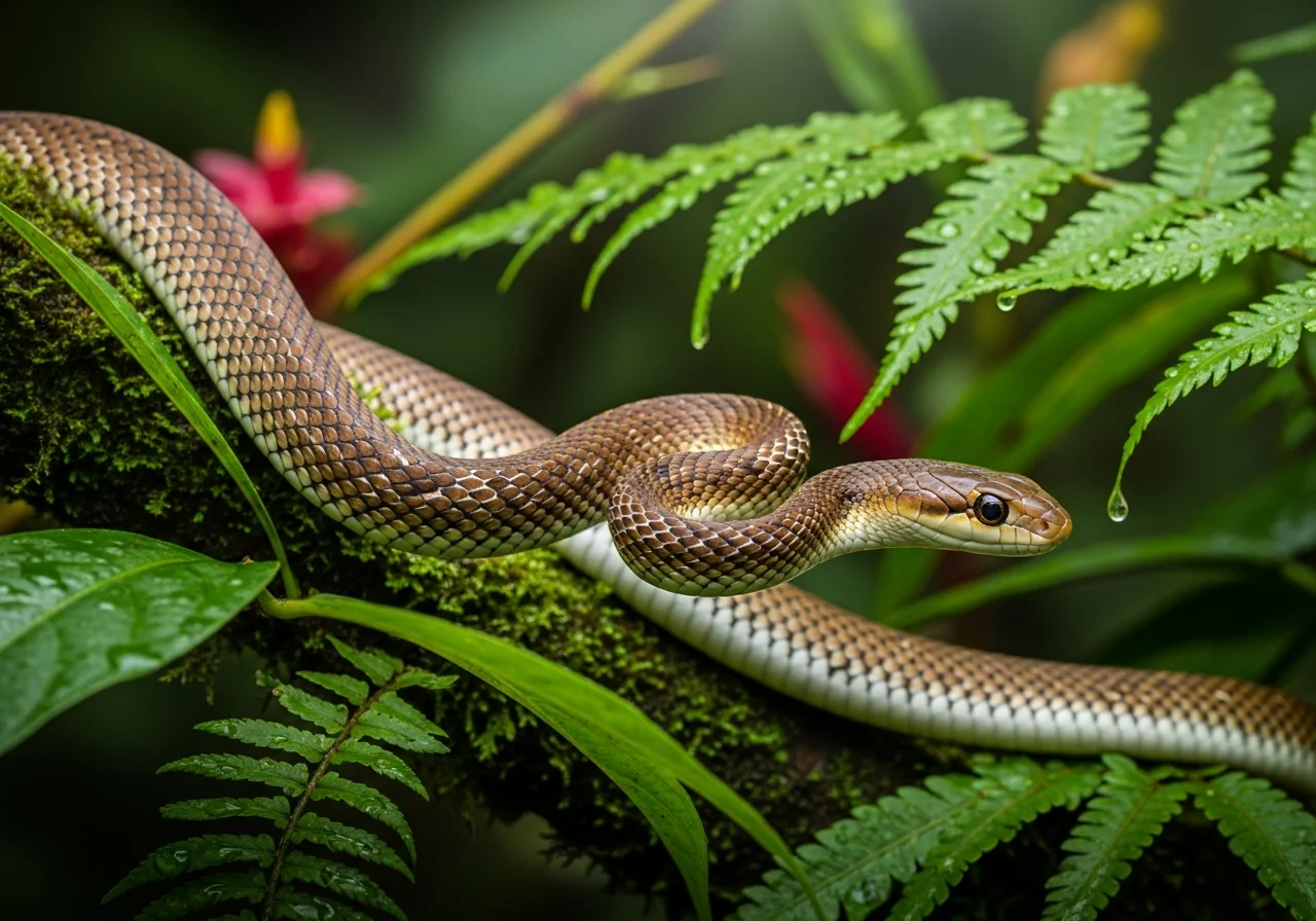 Streifenschwanznatter (Dendrelaphis pictus)