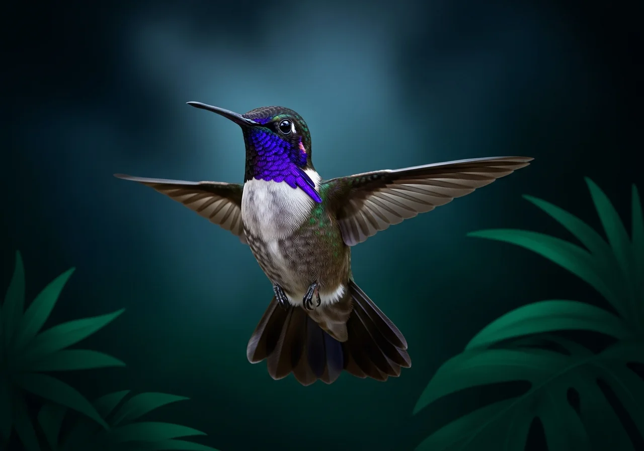 Violettkehl-Kolibri (Eulampis jugularis)