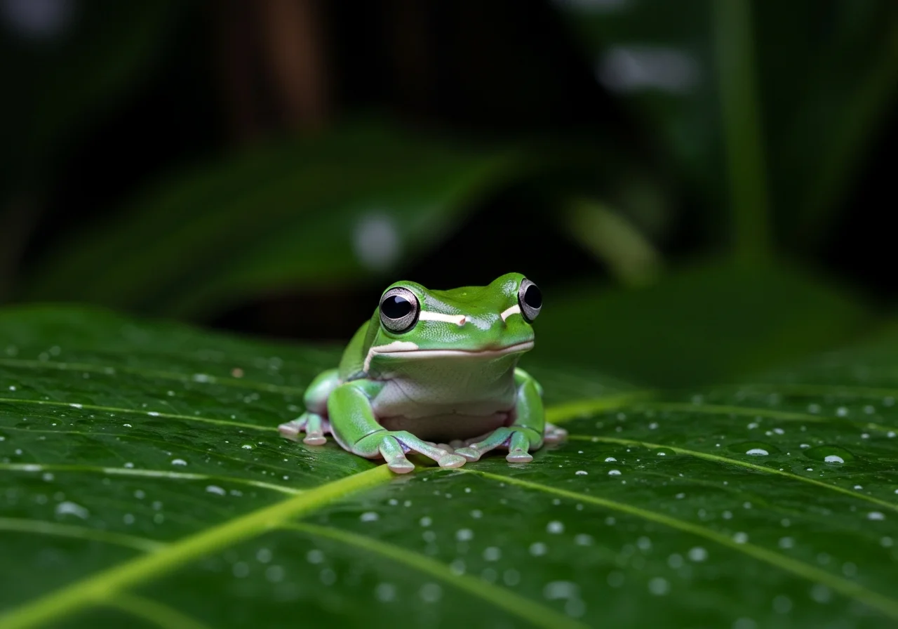 Weißbart-Ruderfrosch (Polypedates leucomystax)