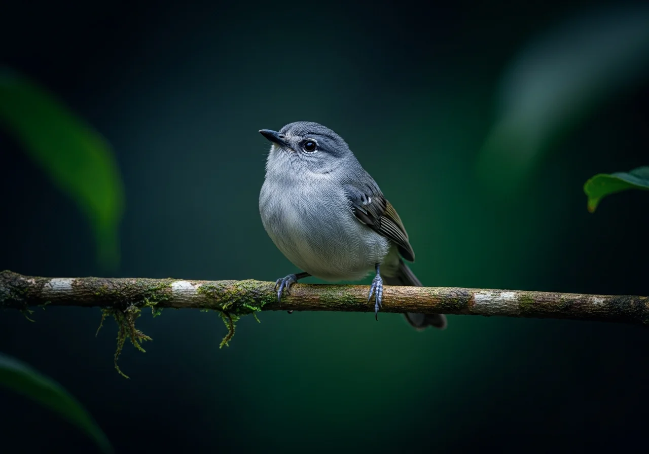 Weißbauch-Stummelschwanztyrann (Myiornis albiventris)