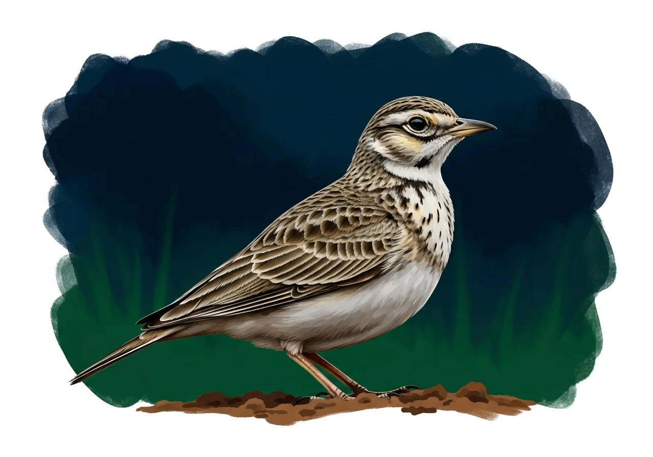 Weißbürzel-Kalanderlerche (Calendulauda albescens)