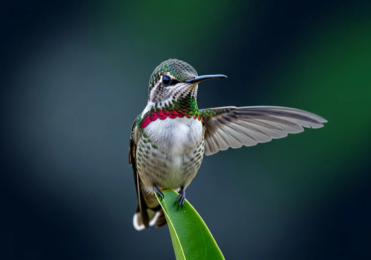 Weissbürzel-Schattenkolibri (Phaethornis hispidus)