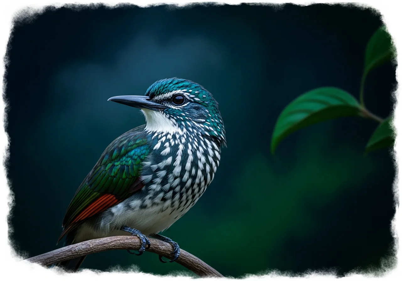 Weißkehl-Zwergspecht (Brachygalba albogularis)