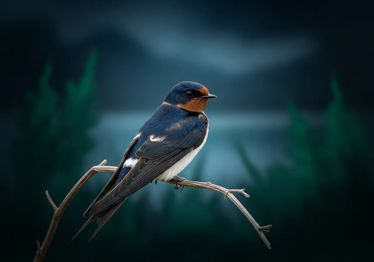 Weißknie-Uferschwalbe (Neochelidon tibialis)