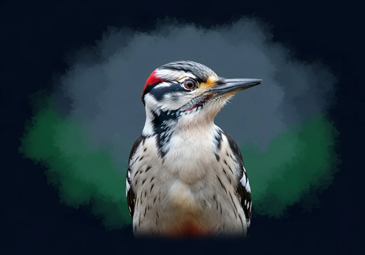 Weißkopf-Buntspecht (Picoides albolarvatus)