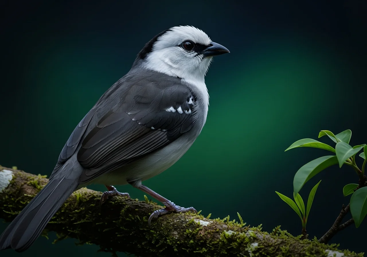 Weißkopf-Buschammer (Atlapetes albiceps)