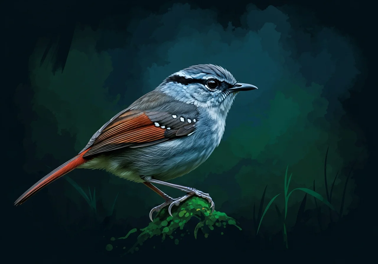 Weißschulter-Ameisenwürger (Herpsilochmus axillaris)