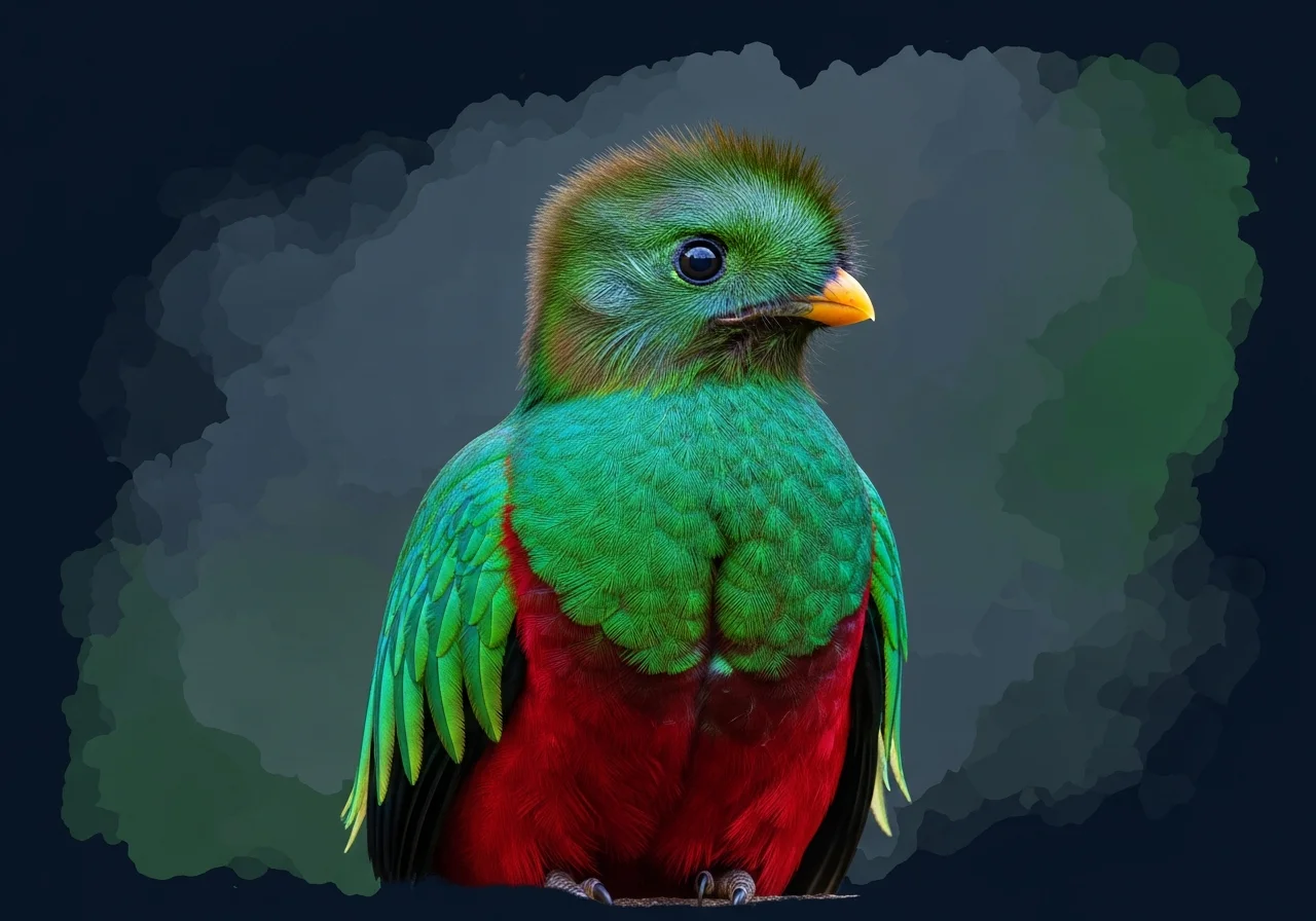Zitronenbauch-Quetzal (Trogon citreolus)