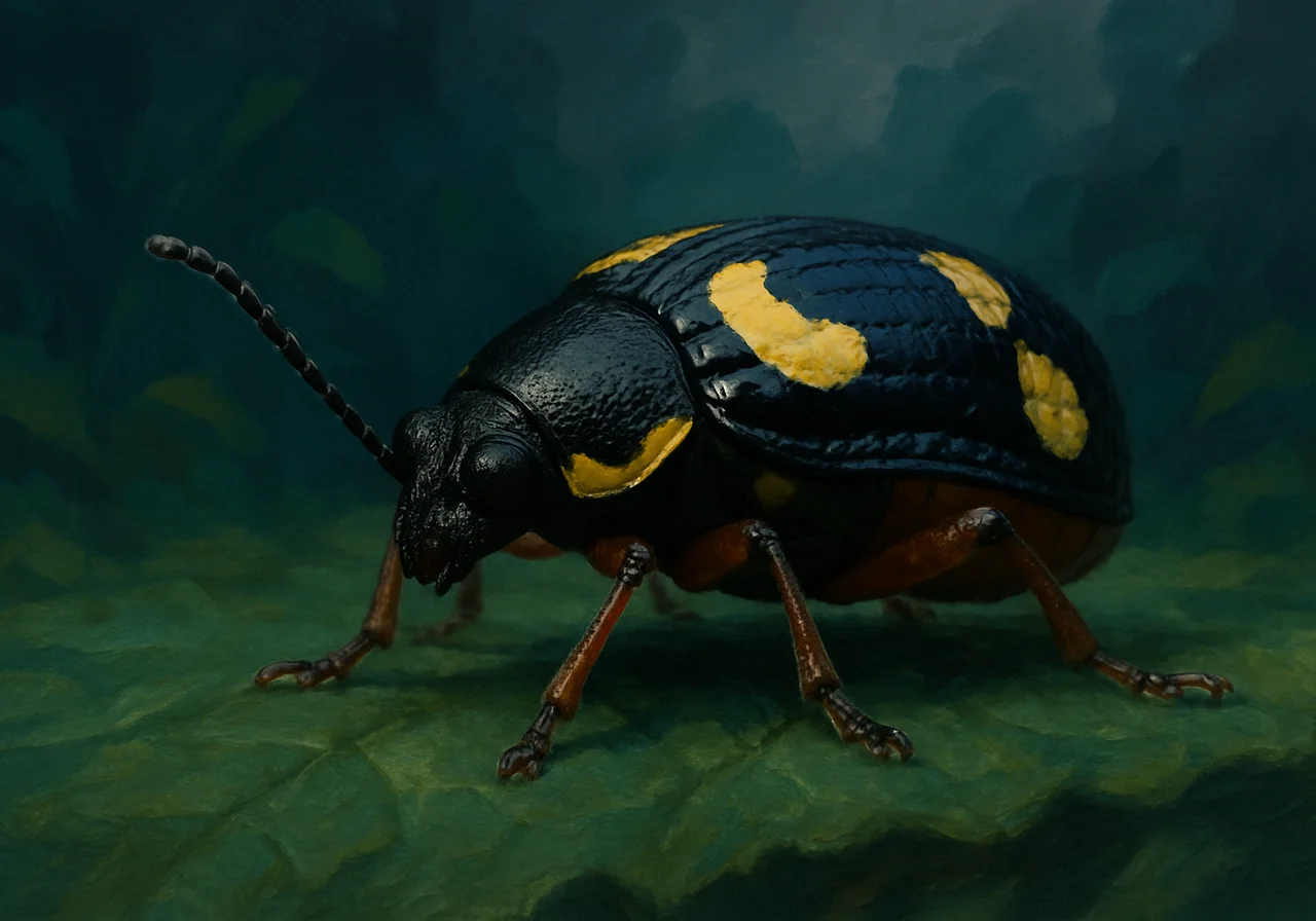 Zweifarbiger Blattkäfer